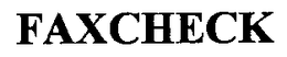 FAXCHECK trademark