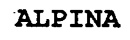 ALPINA trademark