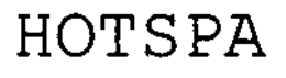 HOTSPA trademark