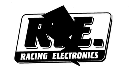 R.E. RACING ELECTRONICS trademark