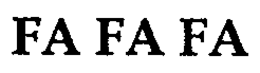 FA FA FA trademark