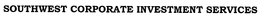 SOUTHWEST CORPORATE INVESTMENT SERVICES trademark