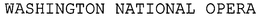 WASHINGTON NATIONAL OPERA trademark