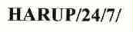 HARUP /24/7/ trademark