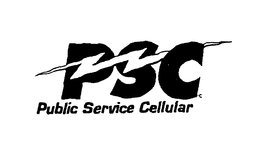 PSC PUBLIC SERVICE CELLULAR trademark