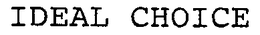 IDEAL CHOICE trademark