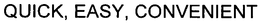 QUICK, EASY, CONVENIENT trademark