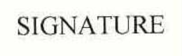 SIGNATURE trademark