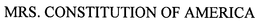 MRS. CONSTITUTION OF AMERICA trademark
