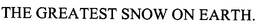 THE GREATEST SNOW ON EARTH. trademark