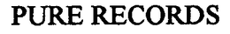PURE RECORDS trademark