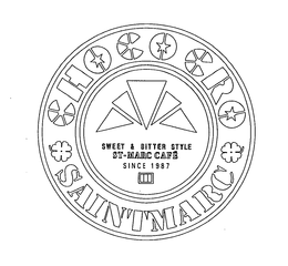 CHOCO CRO SAINTMARC SWEET & BITTER STYLE ST-MARC CAFE SINCE 1987 trademark