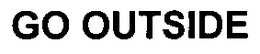 GO OUTSIDE trademark