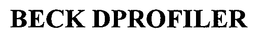 BECK DPROFILER trademark