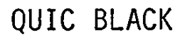 QUIC BLACK trademark