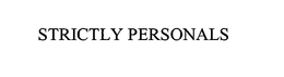 STRICTLY PERSONALS trademark