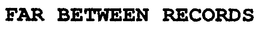 FAR BETWEEN RECORDS trademark