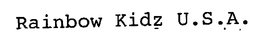 RAINBOW KIDZ U.S.A. trademark