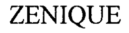 ZENIQUE trademark
