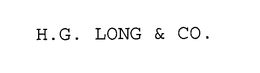 H.G. LONG & CO. trademark