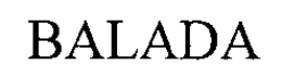 BALADA trademark