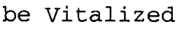 BE VITALIZED trademark