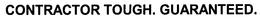 CONTRACTOR TOUGH. GUARANTEED. trademark