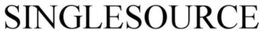 SINGLESOURCE trademark