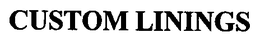 CUSTOM LININGS trademark