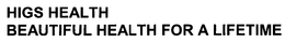 HIGS HEALTH BEAUTIFUL HEALTH FOR A LIFETIME trademark