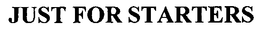 JUST FOR STARTERS trademark