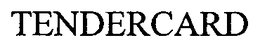 TENDERCARD trademark