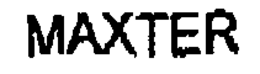 MAXTER trademark