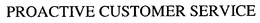 PROACTIVE CUSTOMER SERVICE trademark