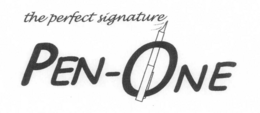 THE PERFECT SIGNATURE PEN-ONE trademark