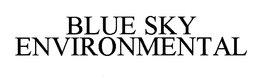 BLUE SKY ENVIRONMENTAL trademark
