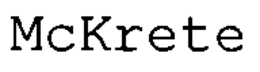 MCKRETE trademark