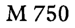 M 750 trademark