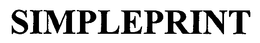 SIMPLEPRINT trademark