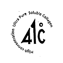 41°C HIGH CONCENTRATION ULTRA PURE SOLUBLE COLLAGEN trademark