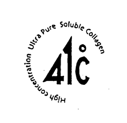 41°C HIGH CONCENTRATION ULTRA PURE SOLUBLE COLLAGEN trademark