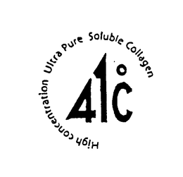 41°C HIGH CONCENTRATION ULTRA PURE SOLUBLE COLLAGEN trademark