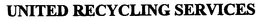UNITED RECYCLING SERVICES trademark