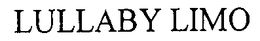 LULLABY LIMO trademark