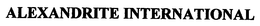 ALEXANDRITE INTERNATIONAL trademark