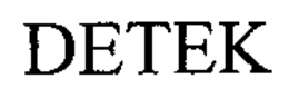 DETEK trademark