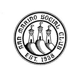 SAN MARINO SOCIAL CLUB EST. 1938 trademark