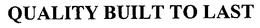 QUALITY BUILT TO LAST trademark