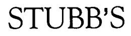 STUBB'S trademark