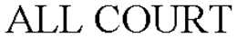 ALL COURT trademark